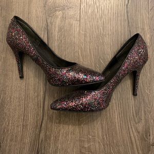Multi Glittered Heels | H&M